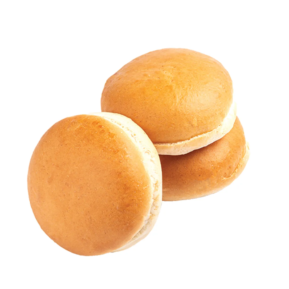 Burgerbun auf weißen Hintergrund