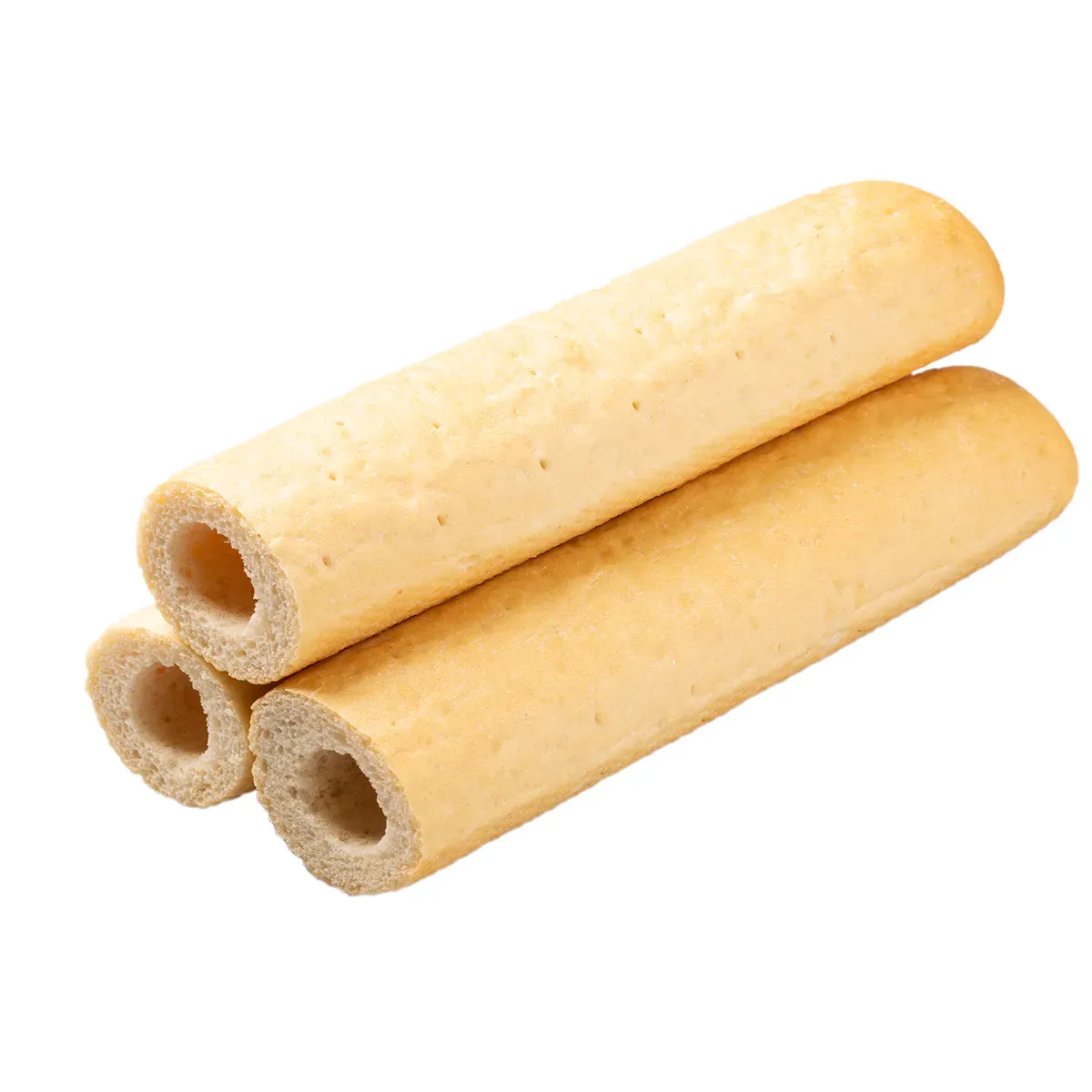 Hotdogbun auf weißen Hintergrund