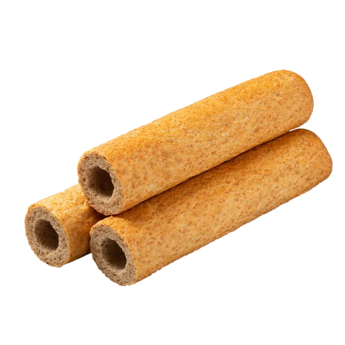 Hotdogbun auf weißen Hintergrund